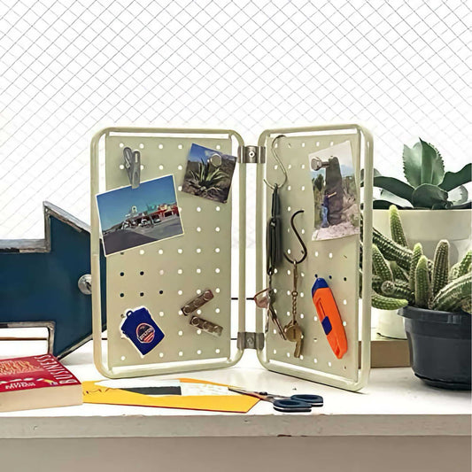 Dulton Mini Pegboard. Ivory