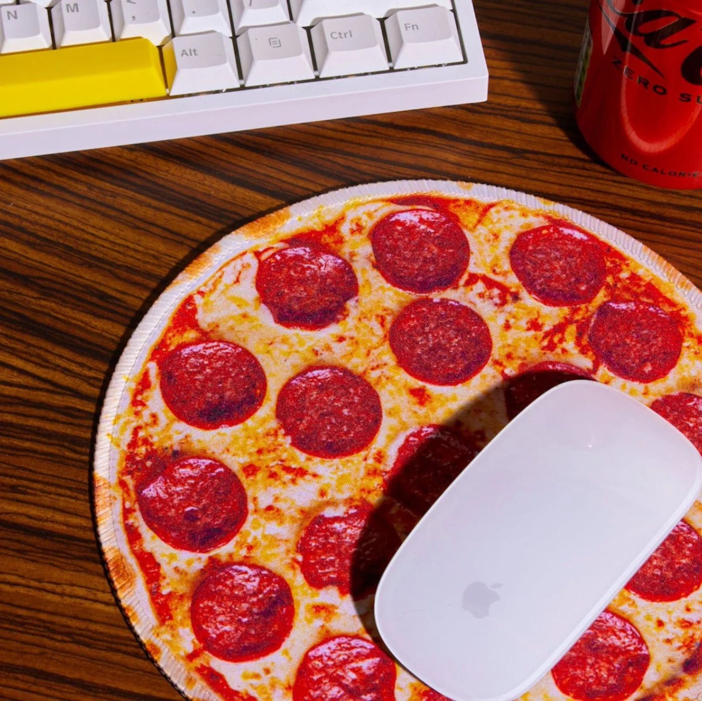 Pizza desk mouse pad