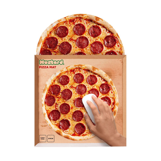 Pizza desk mouse pad