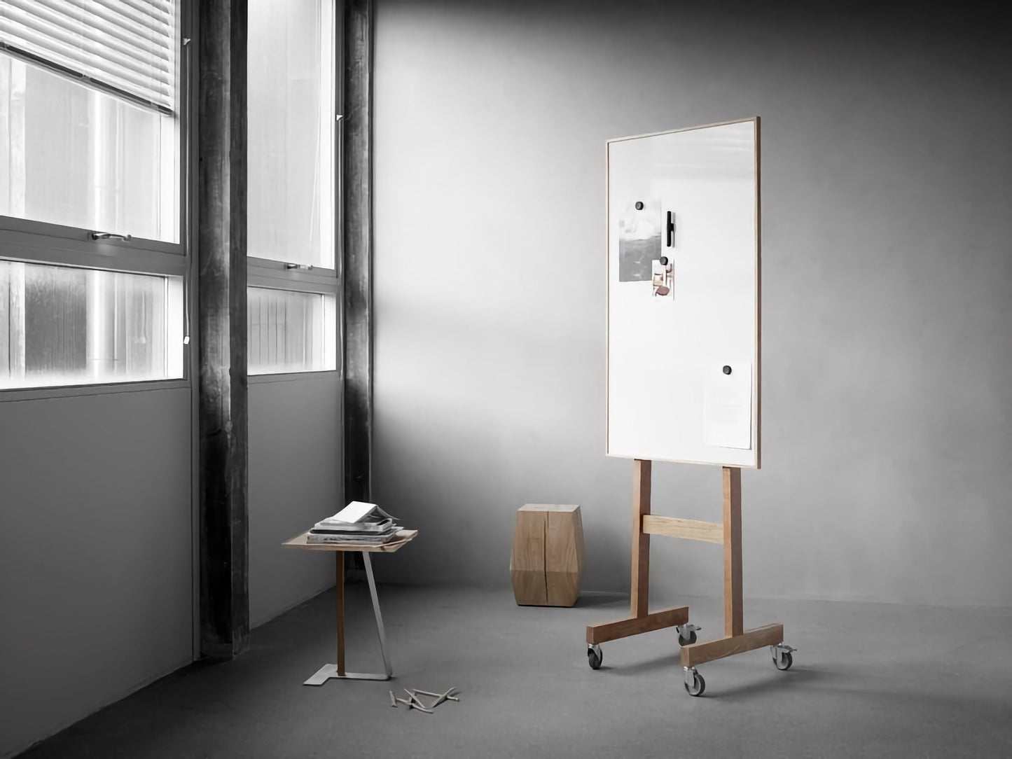 Lintex Wood Mobile whiteboard 70.8x196cm